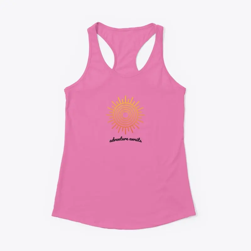 Adventure awaits women's tank top 